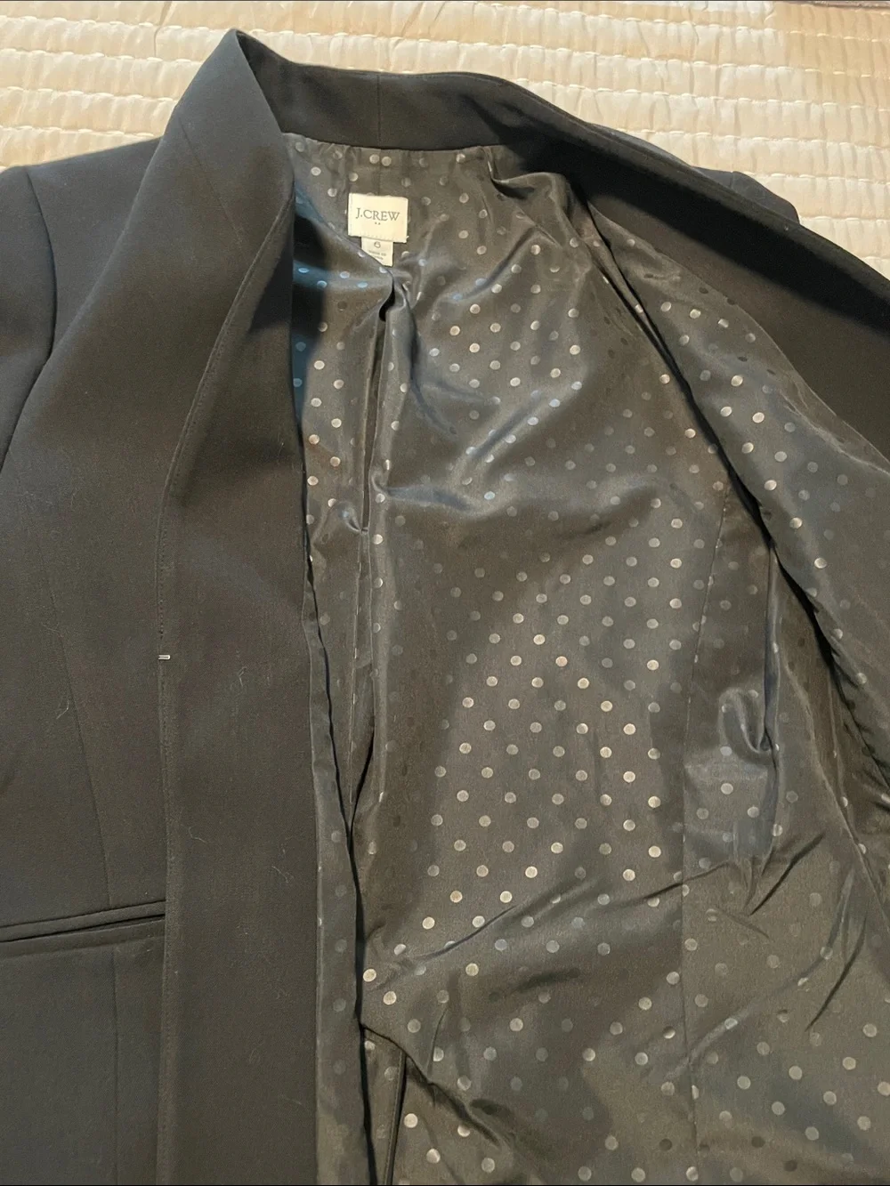 J. Crew Black Collarless Women's Blazer